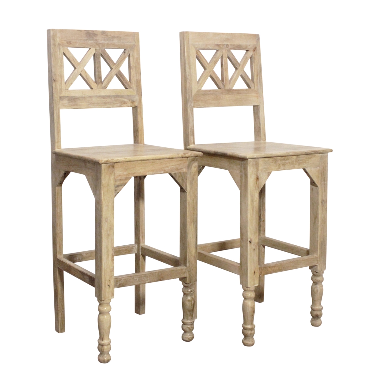 99111003 Jenna Bar Chair Set - Natural - 2 Piece