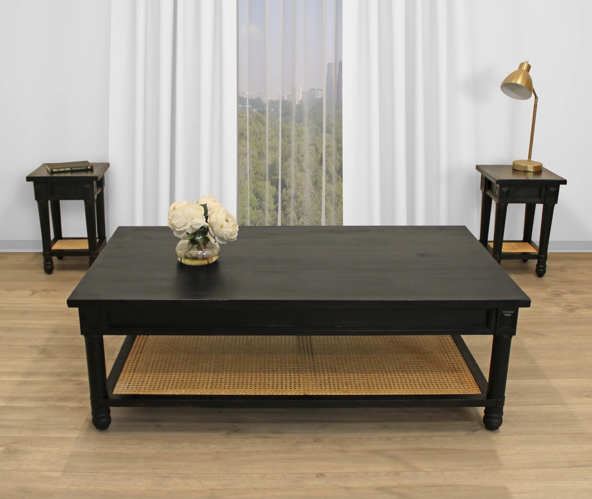 Navice-Living-Room-Set-1 Living Room Set with 1 Cocktail Table & 2 End Tables - 3 Piece