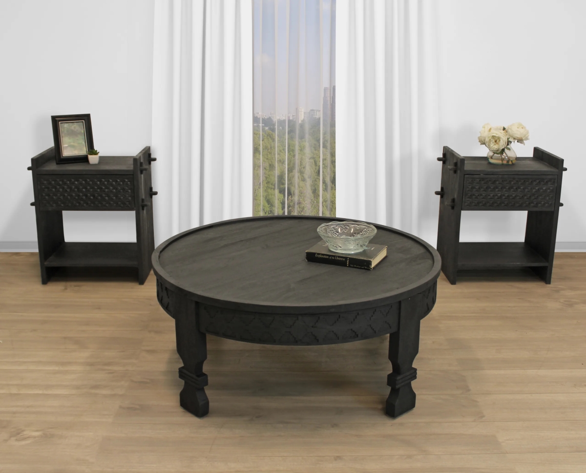 Surita-Living-Room-Set-1 Living Room Set with Cocktail Table & 2 Nightstands - 3 Piece