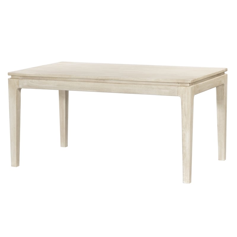 77702033 Cassandra Small Rectangular Dining Table in Stone Natural