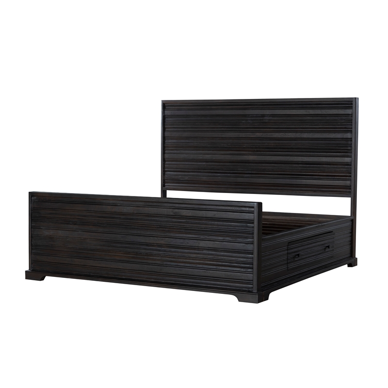 91013004 Carmenita Eastern King Size Bed - Rich Umber