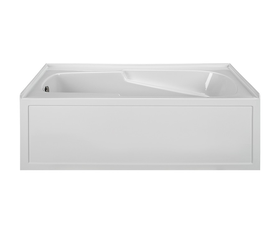 Picture of Reliance Baths R6042ISA-B-RH Integral Skirted End Drain Air Bath, Biscuit - 60 x 42 x 20.25 in. - Right Hand