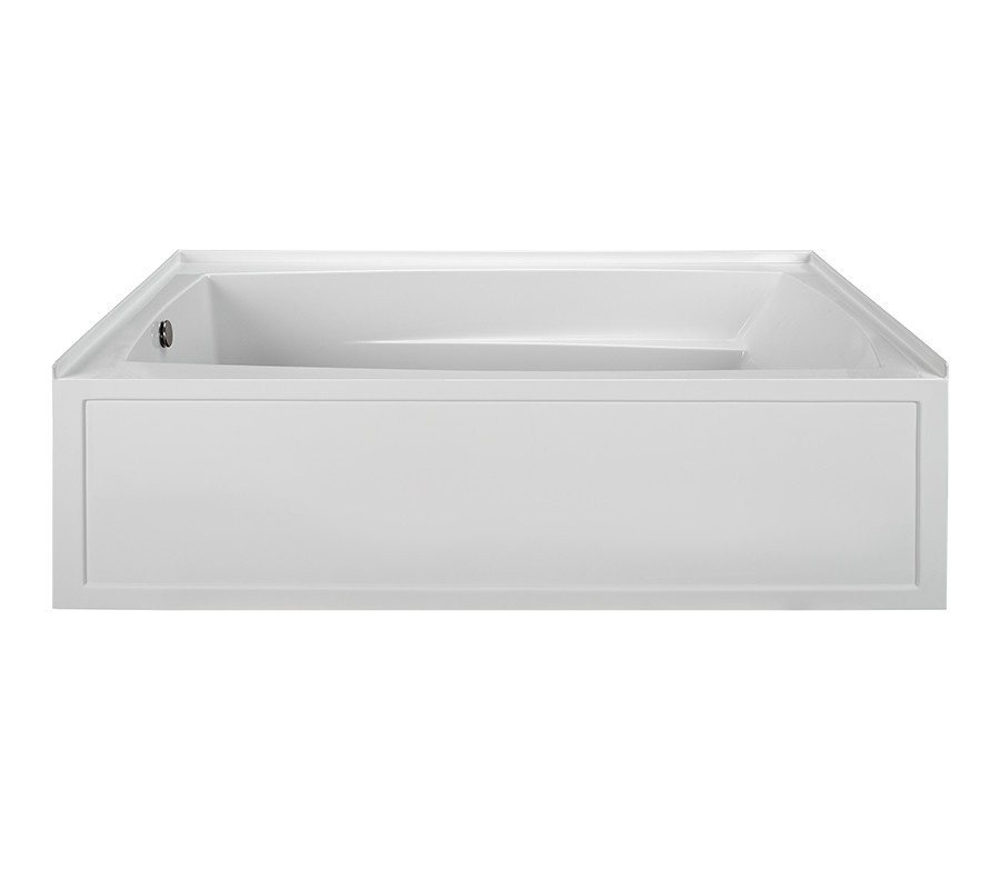 Picture of Reliance Baths R7242ISA-W-RH Integral Skirted End Drain Air Bath, White - 72 x 42 x 21 in. - Right Hand