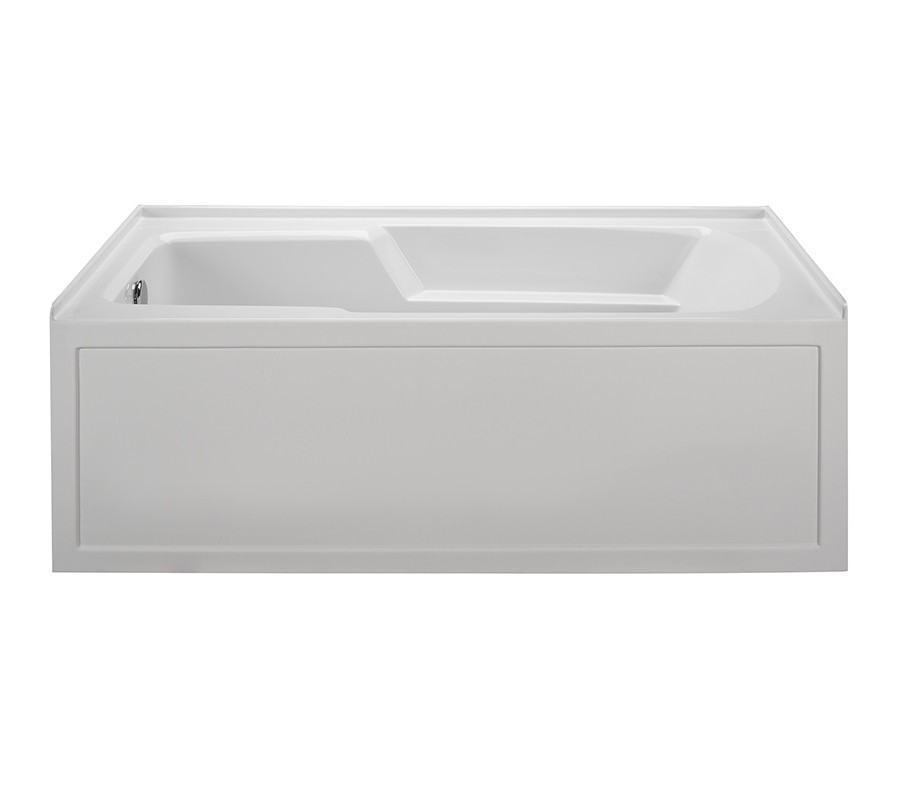 Picture of Reliance Baths R6030ISA-W-RH Integral Skirted End Drain Air Bath, White - 60 x 30 x 19.25 in. - Right Hand