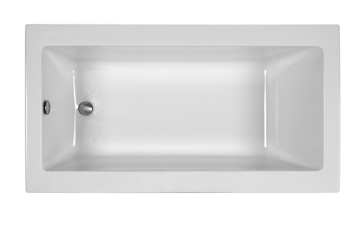 Picture of Reliance Baths R6032CRA-W Rectangular End Drain Air Bath, White - 60 x 32 x 19.5 in.