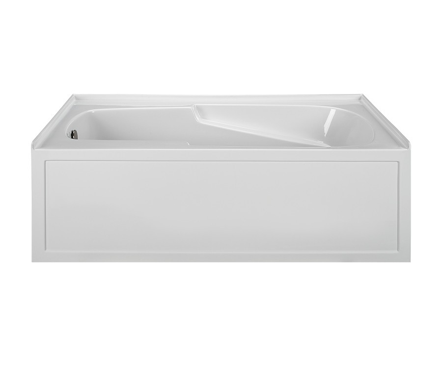 Picture of Reliance Baths R6036ISA-W-LH Integral Skirted End Drain Air Bath, White - 59.875 x 36 x 20 in.