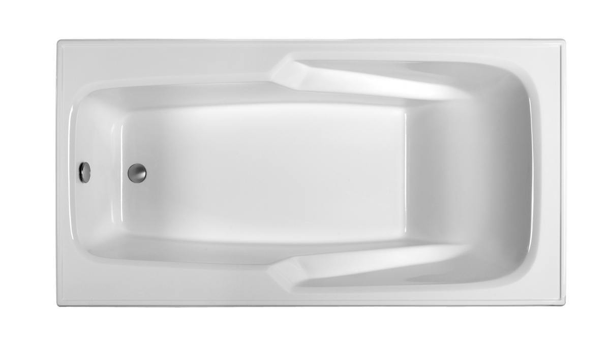 Picture of Reliance Baths R7136ERRA-W Rectangular End Drain Air Bath, White - 70 x 35.5 x 18.125 in.