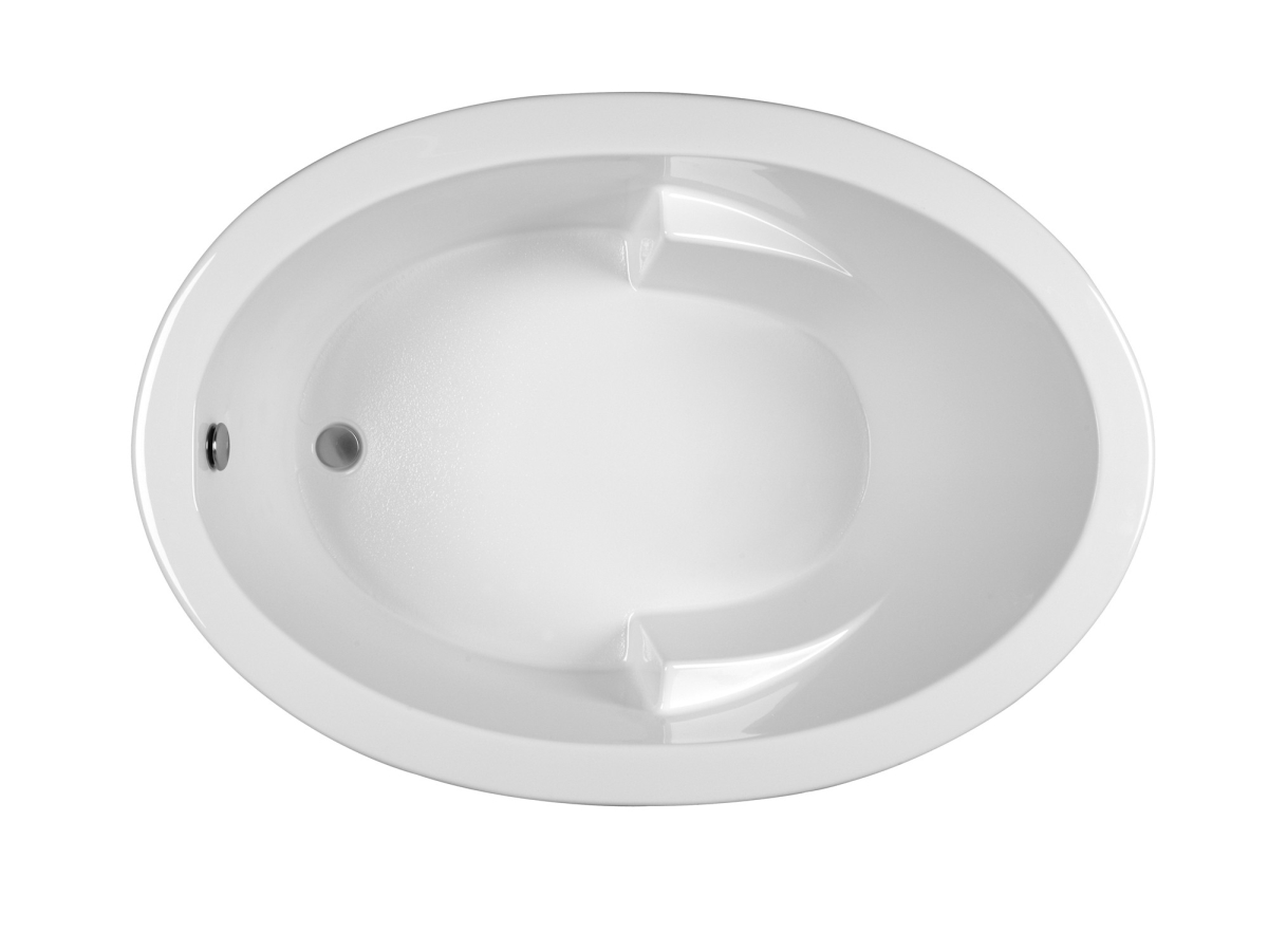 Picture of Reliance Baths R6042ODIA-B Oval End Drain Air Bath, Biscuit - 59.5 x 41.5 x 21.75 in.