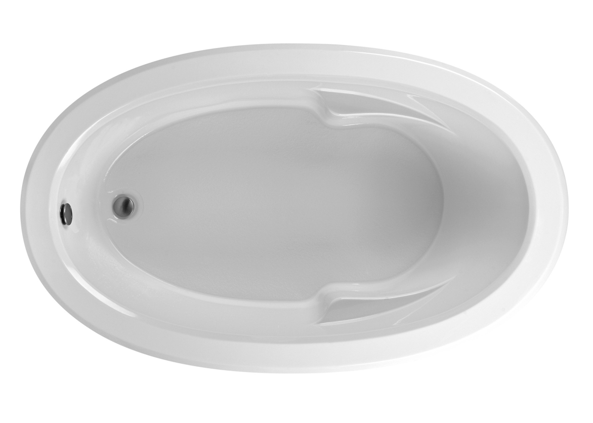 Picture of Reliance Baths R7042ODIA-B Oval End Drain Air Bath, Biscuit - 69.25 x 42 x 21.125 in.