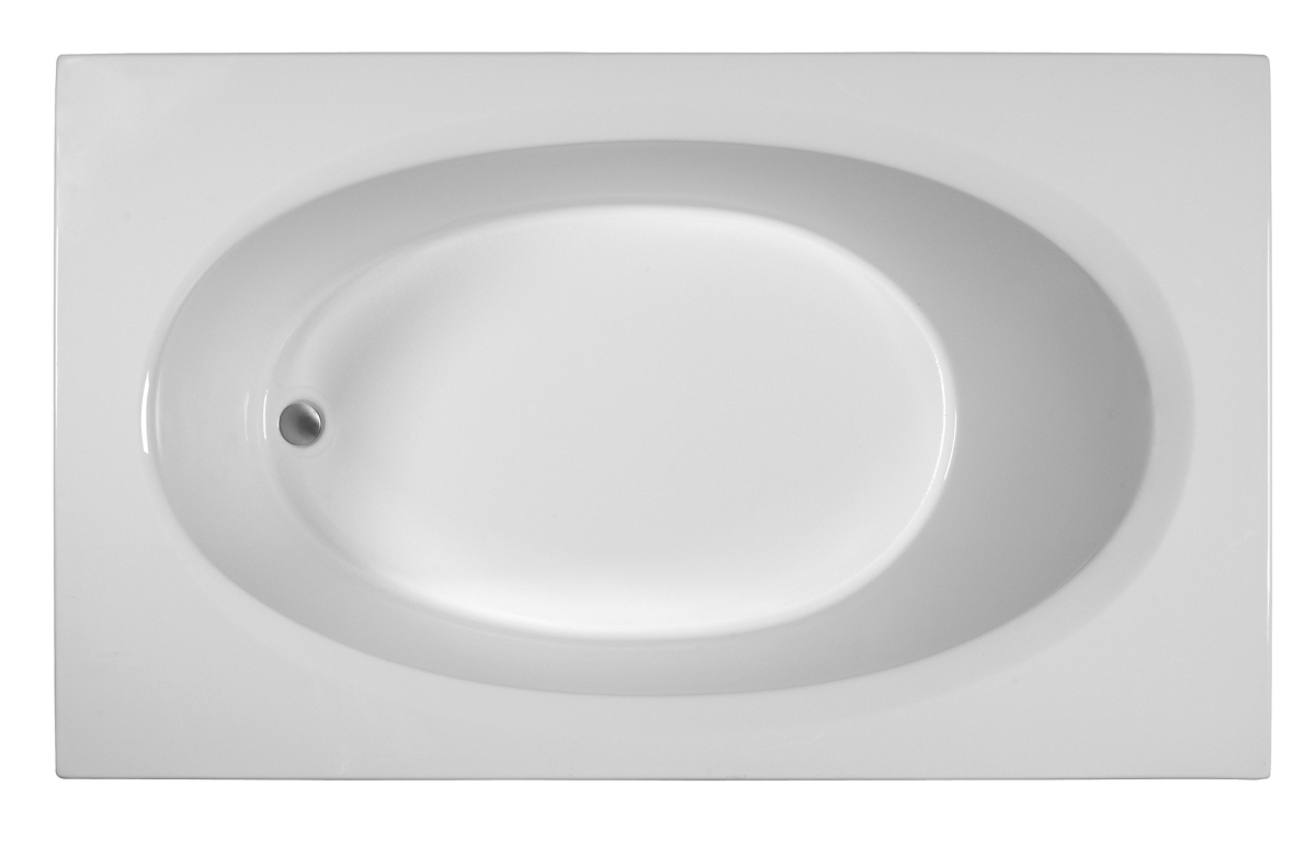 Picture of Reliance Baths R7142EROA-W Rectangular End Drain Air Bath, White - 71 x 41.5 x 18.5 in.