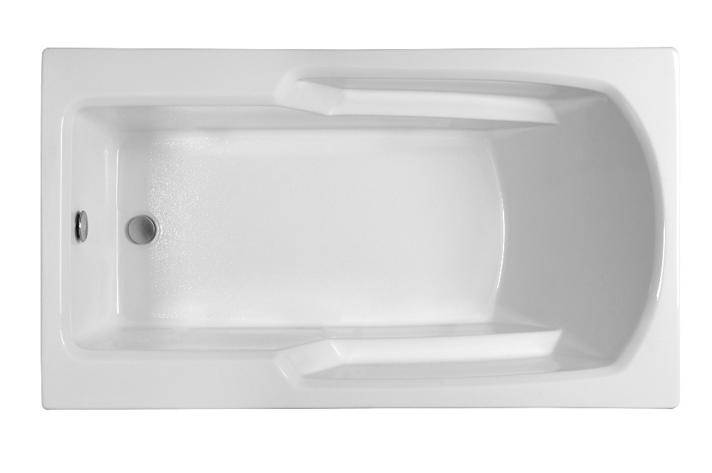 Picture of Reliance Baths R6032ERRA-B Rectangular End Drain Air Bath, Biscuit - 59.25 x 31.75 x 18.5 in.
