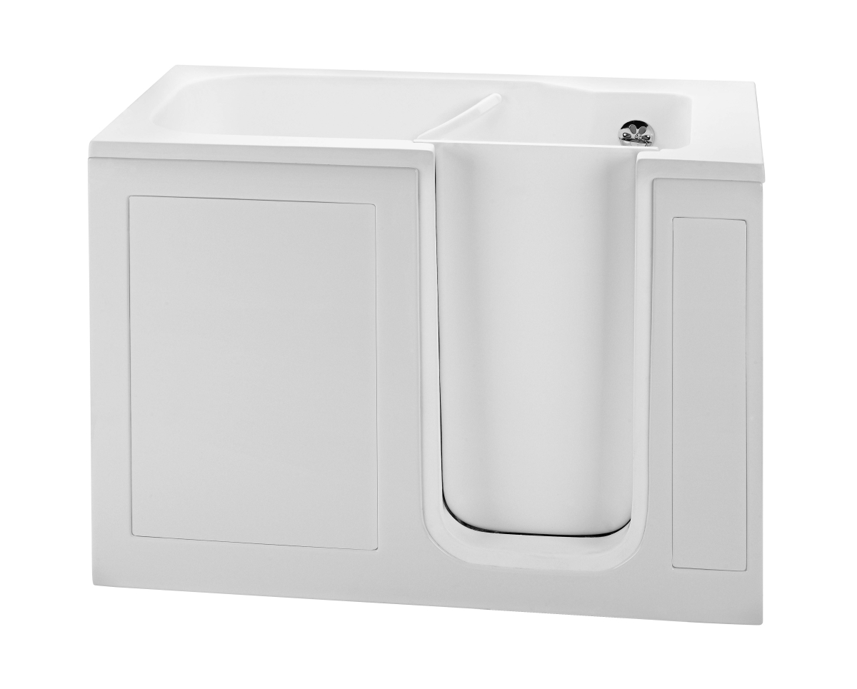 Picture of Reliance Baths RWI5030NVW-W Walk in Whirlpool Bath No Valves&#44; White - 51.5 x 30.25 x 37.5 in.