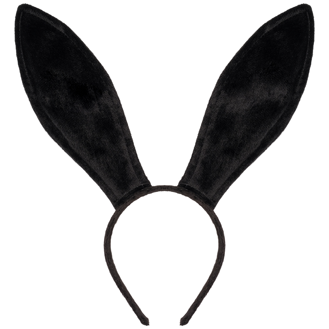 Picture of Funcredible Bunny_H_Black Funcredible Easter Black Bunny Ears Headband - Rabbit Ears Headband - Easter Bunny Costume Accessories - Bendable Bunny Ears for Kids and Adult