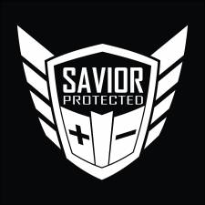 Savior Window Decal, White