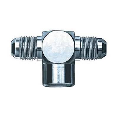 0.12 in. NPT Female to No.4 AN Fitting Steel Tee