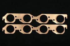 SCE4213 Round Port Copper Exhaust Gasket Set for Small Block Chevy