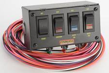 PWI50301 4 Switch Panel with Harness, Black