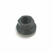 0.62-18 in. Thread 0.81 in. Hex Head 0.12 in. Grip Encapsulated Lugnut, Flat Seat - Black & Gold Anodize