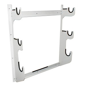 HRP6776-WHT 2 Front Axles 1 Rear End Axle Rack, White