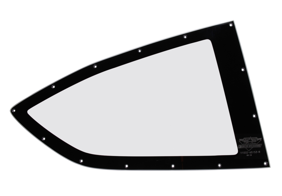 2019 LM Quarter Right Cut Drilled Window with Blackout