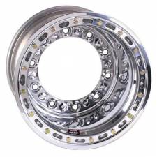 WEL571-5225 15 x 12 in. 5 HS Aluminum Beadlock Wheel - 5 in. Back Spacing