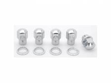 WEL601-1466 0.5 in. Right Hand Closed End with Washers Lug Nuts - Pack of 5