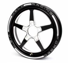 WEL88B-15202 15 x 3.5 in. 2.25 in. Backspace 5 x 4.50 in. Bolt Pattern Alumastar 2.0 1 Piece Wheel, Black Anodize