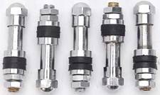 Bolt-On Valve Stem Steel Chrome Spindle Mount Wheels - Pack of 5
