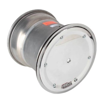 WEL735-51854-6 15 x 18 in. 42 Spline 4 in. Back Spacing Bead-Loc Wheel with Cover