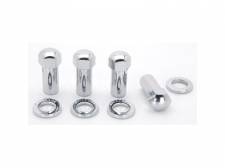12 mm x 1.5 Closed RH XP Chrome Plated Steel Lug Nut with Centered Washers - Pack of 4