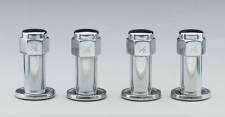 Chrome Plated Steel Lug Nuts - 0.5 in. RH - Pack of 4 - Durable Design