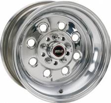 WEL90-510352 15 x 10 in. 5 x 4.5-4.75 in. Bolt Circle 6.5 in. Back Spacing 14.75 lbs Draglite Polished Wheel