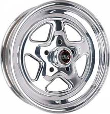 15 x 3.5 in. 5 x 4.5 in. Bolt Circle 1.375 in. Back Spacing 10.5 lbs Pro Star Polished Wheel
