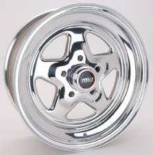 15 x 6 in. 5 x 4.5 in. Bolt Circle 3.5 in. Back Spacing 12.05 lbs Pro Star Polished Wheel