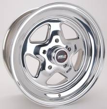 WEL96-57278 15 x 7 in. 5 x 4.75 in. Bolt Circle 4.5 in. Back Spacing 13 lbs Pro Star Polished Wheel