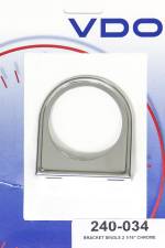 240-034 2.06 in.Hole Steel Chrome Universal Gauge Mounting Panel