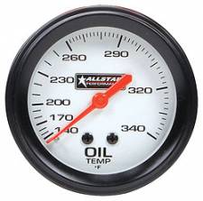 140-280F 2.62 in. Dia. Oil Temperature Gauge