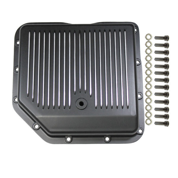 SPC8491BK Transmission Pan for GM Turbo 350 Finned with Gasket