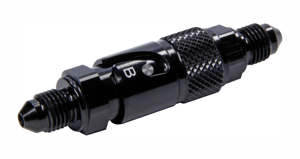 4 AN Aluminum Dry Brake Coupling, Black