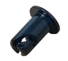 0.55 in. Long Black Oval Aluminum Head Button, Pack of 10