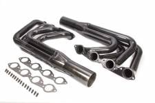 SCH2017 2.12 in. Primary 4 in. Collector Steel Sprint Headers, Black Paint