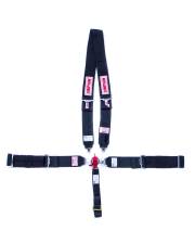 SIM29116BK 5-Point Drag Racing Cam Lock Restraint System with Nomex Cover
