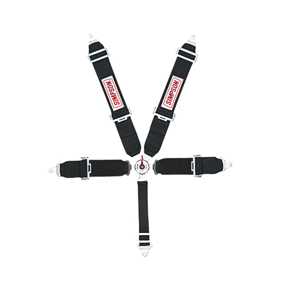 55 in. 5 Point LL Pull Down Black Harness Sport Harness System