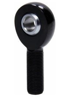 0.5 in. x 0.62 Thread Aluminum Right Hand Male Rod End, Black
