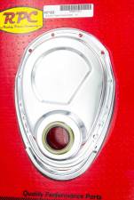 RPCR7122 Chrome Timing Chain Cover for Small Block Chevy, 2 Piece