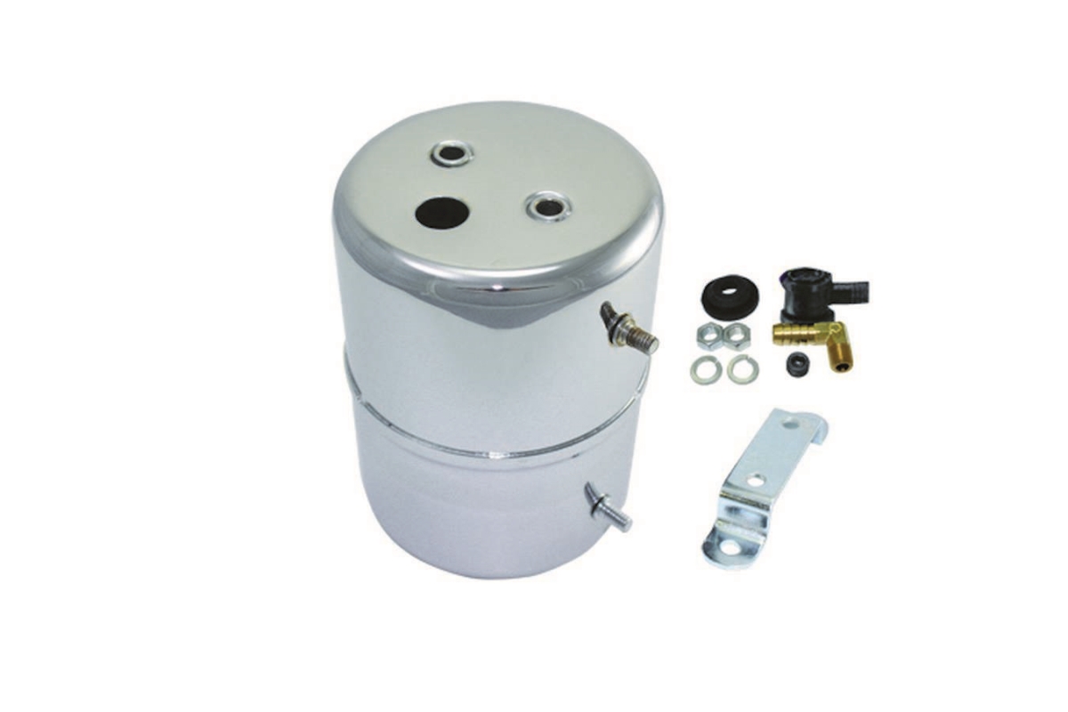 Vacuum Reservoir Tank - Chrome - Steel - High Performance