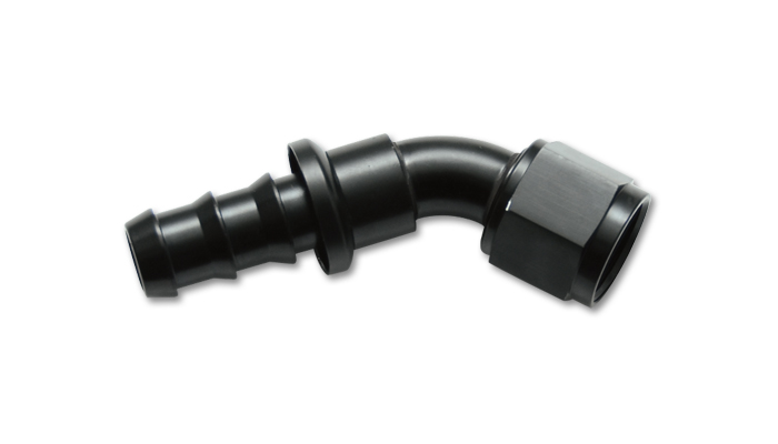 45 deg Push-On Hose End Fitting, Hose -12