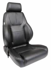 Black LH Procar Elite Lumbar Seat, Black - Vinyl