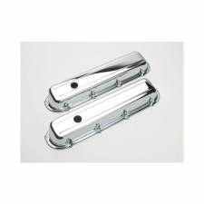 Chrome Plated Steel Valve Covers - Short Style
