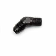 RUS660963 ProClassic -08 AN to 0.37 in. NPT 45 deg Adapter, Black